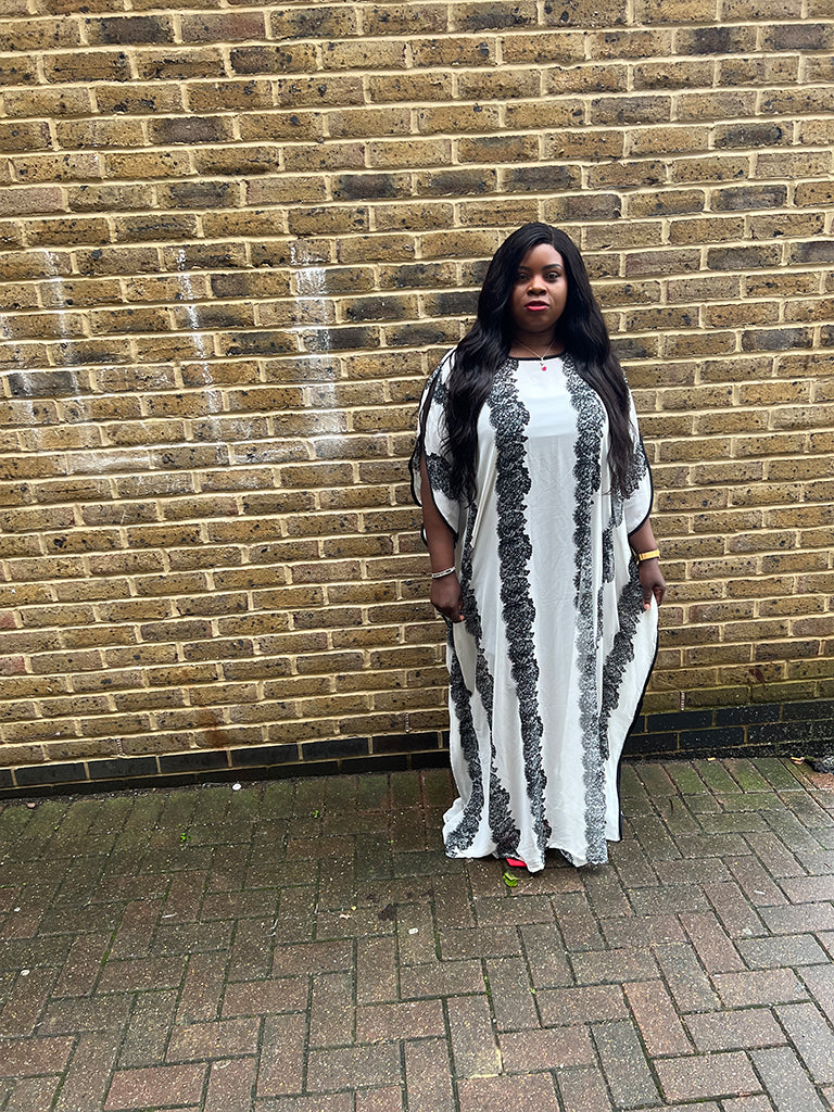 White Chiffon Bubu