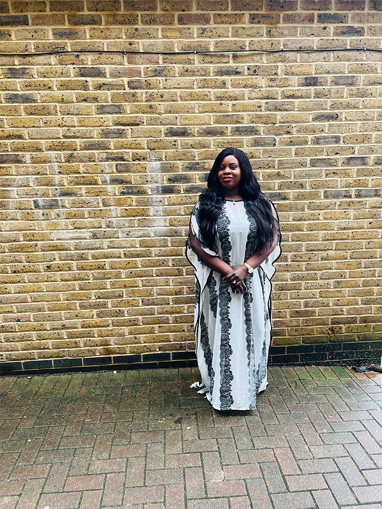 White Chiffon Bubu