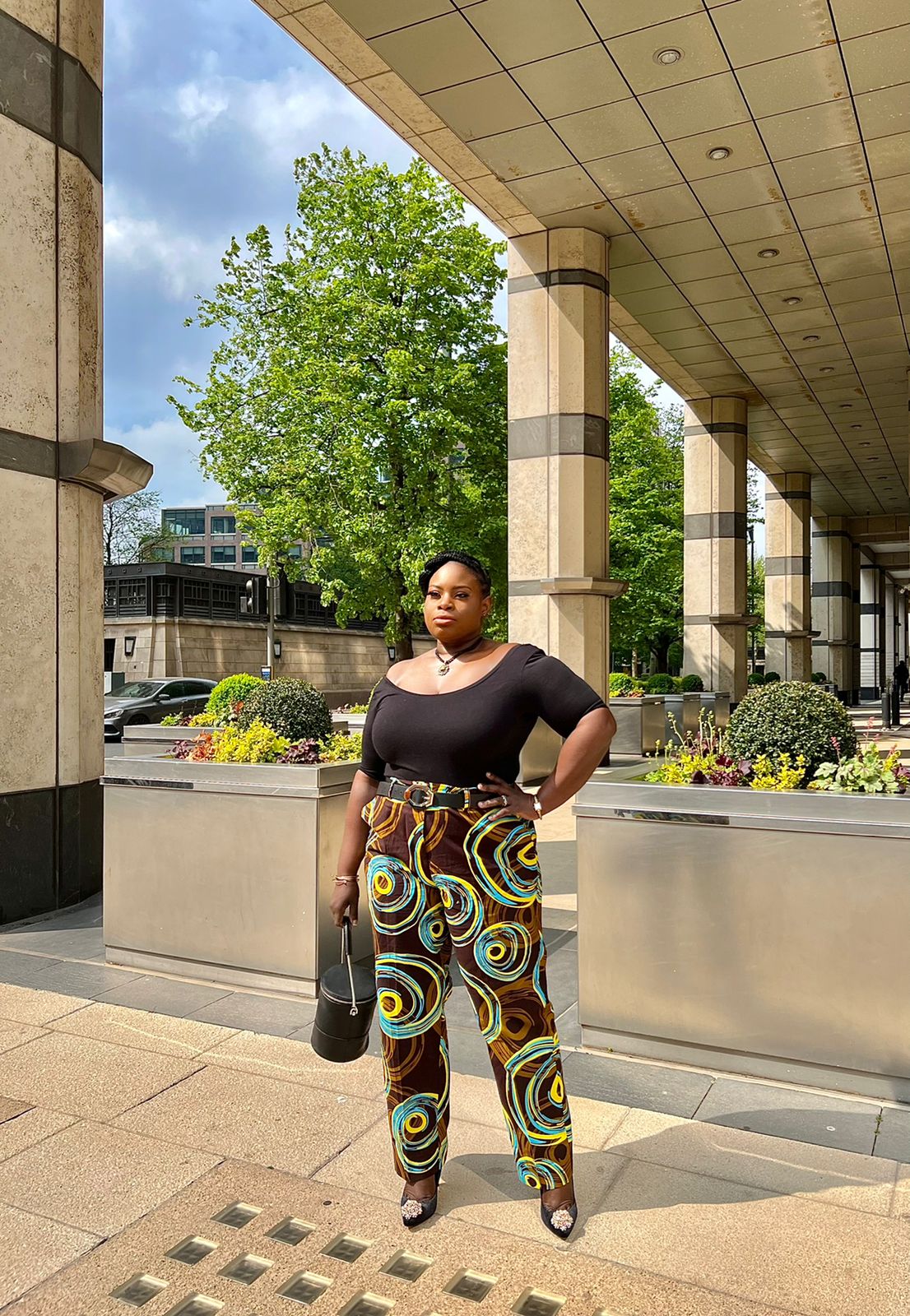 Abstract Ankara Pencil Trouser