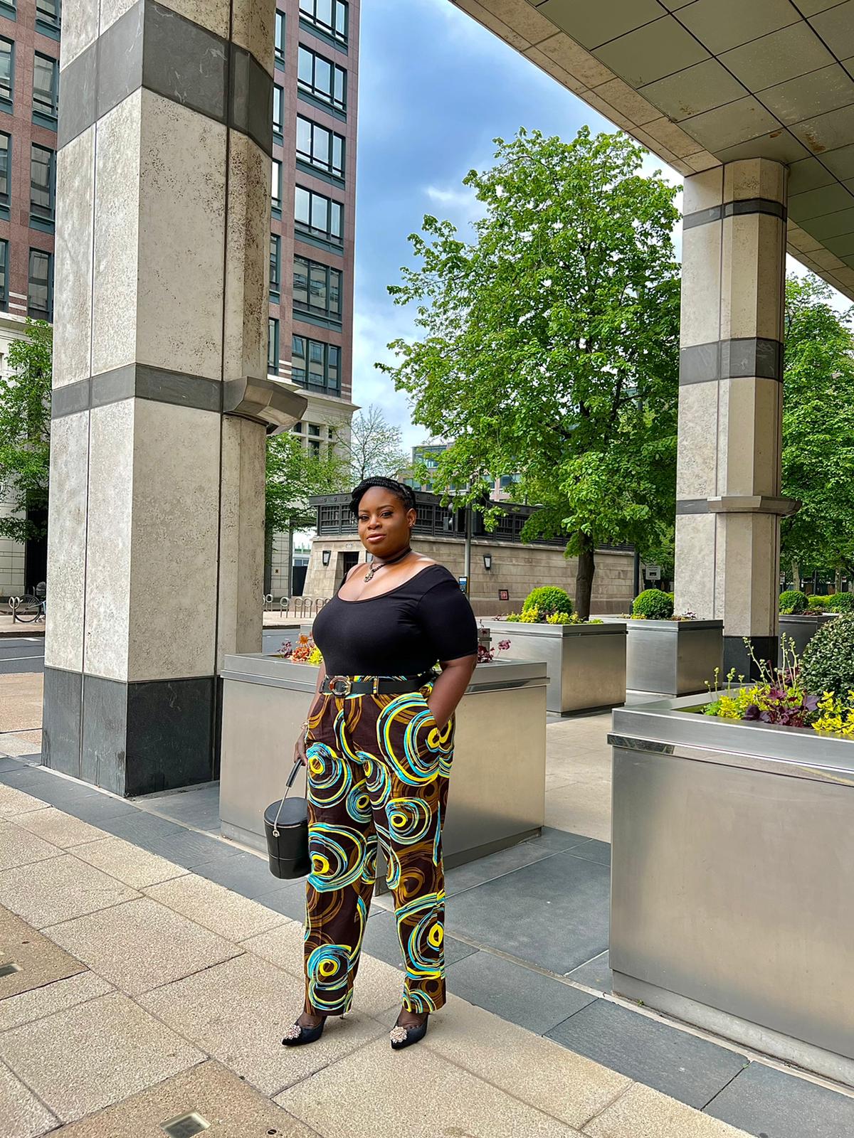 Abstract Ankara Pencil Trouser