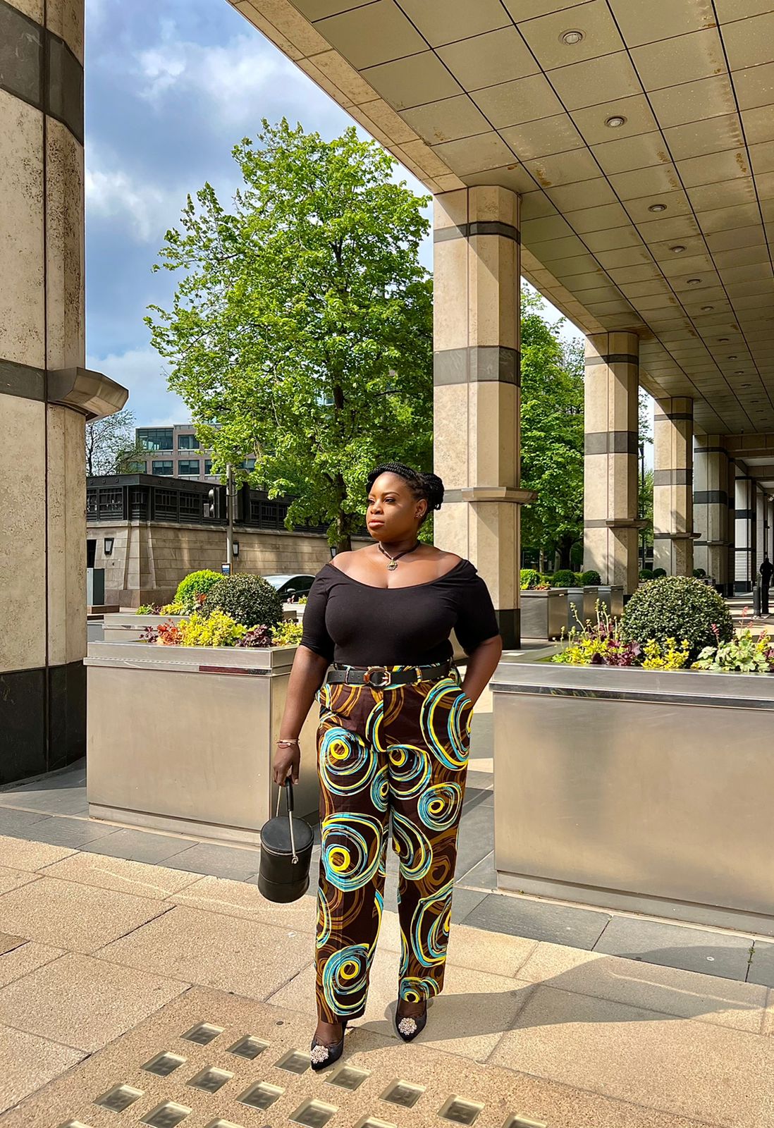 Abstract Ankara Pencil Trouser