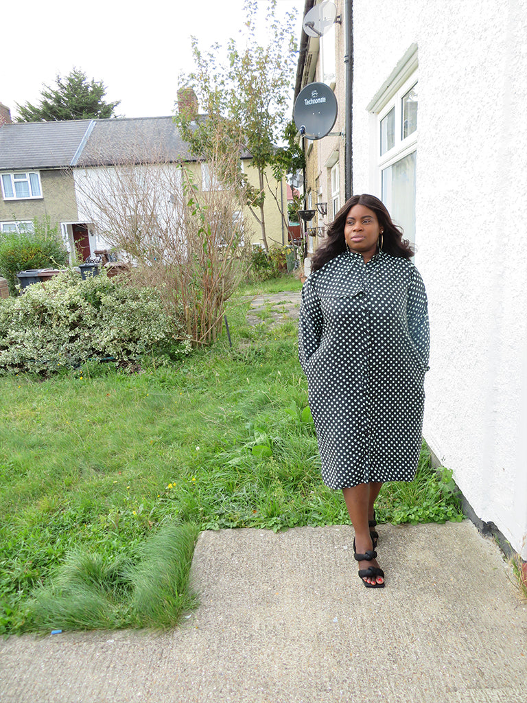 Minty Pokadot Dress.