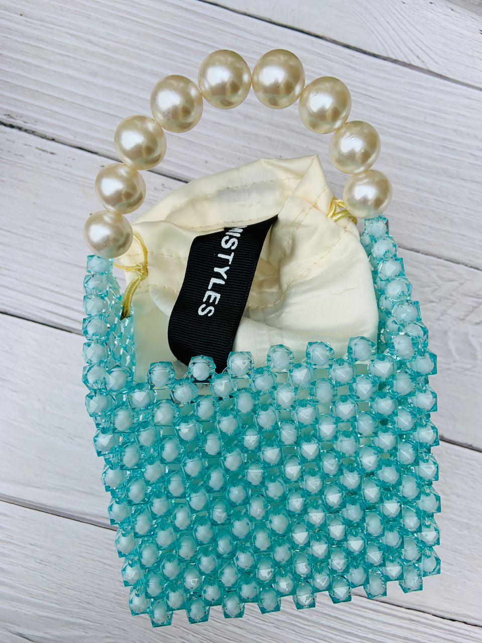 Minty Beads Bag